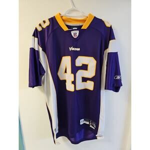 NFL Reebok Authentic Minnesota Vikings Darren Sharper #42 Jersey Men's Size L